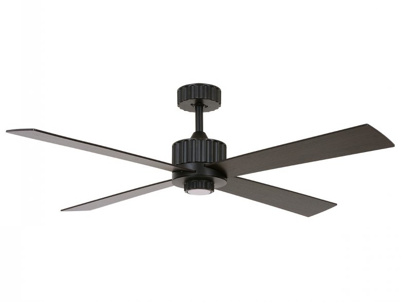 Newport 137cm DC Fan and Light in Antique Black