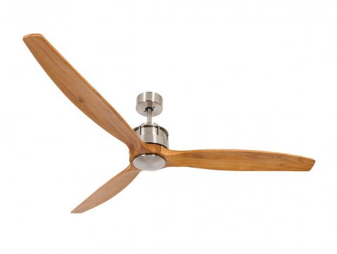 Lucci Air Airfusion Akmani Brushed Chrome/Teak DC 